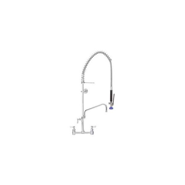 Fisher Mfg Fisher 52949, 8" Centers Backsplash Pre-Rinse W/8" Add On Faucet, Stainless Steel 52949 - main